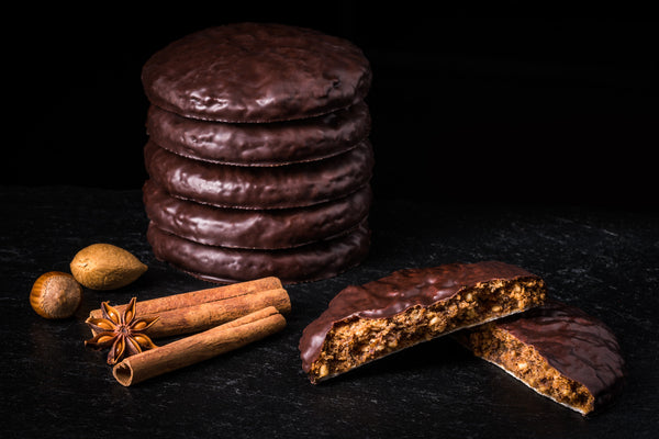 Allerfeinste Elisenlebkuchen glutenfrei schokoliert